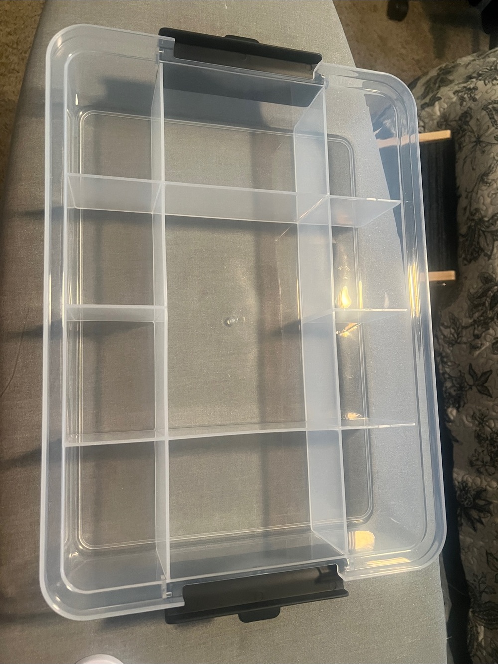 NWOT Charcuterie tackle/ Organizer Box with cutting board lid